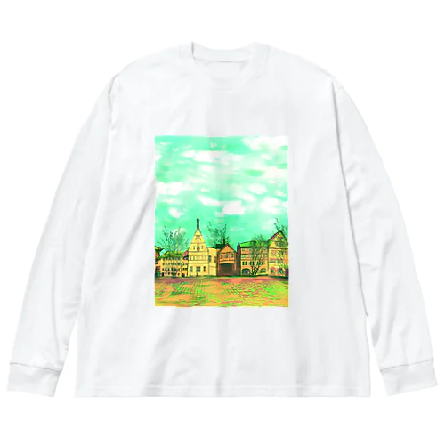 絵画のような街（元気色） Big Long Sleeve T-Shirt