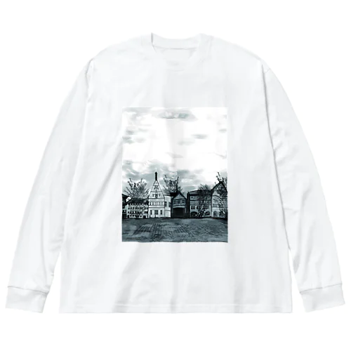 絵画のような街（原色） Big Long Sleeve T-Shirt