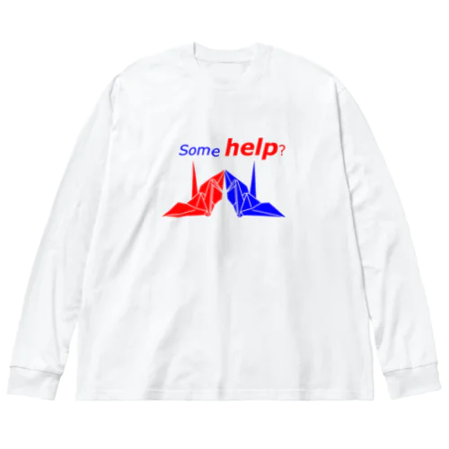 Some help? ビッグシルエットロングスリーブTシャツ