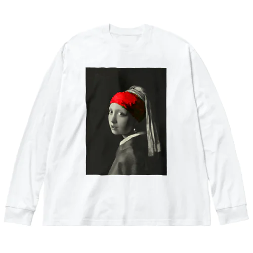 赤いバンダナの少女 Big Long Sleeve T-Shirt