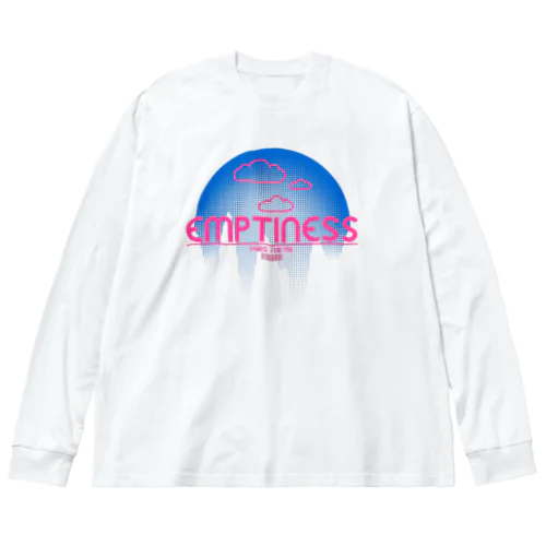 くものうえ (青ピンク) Big Long Sleeve T-Shirt