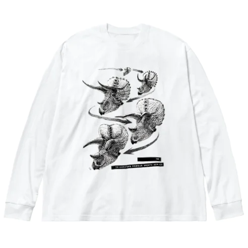 Triceratops prorsus growth series ビッグシルエットロングスリーブTシャツ