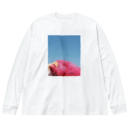 青空ピンク Big Long Sleeve T-Shirt