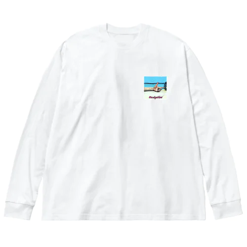 Navigation T Long Side ビッグシルエットロングスリーブTシャツ