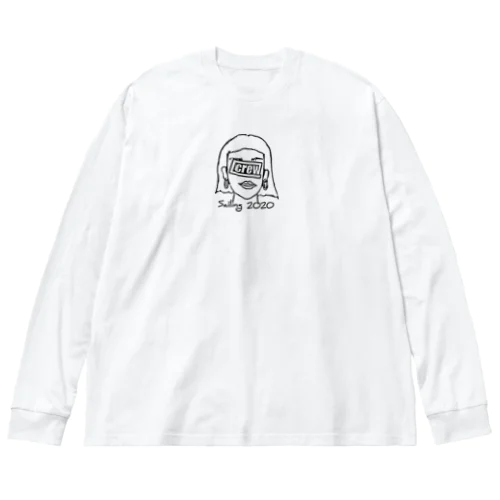 モノトーン　ガール Big Long Sleeve T-Shirt