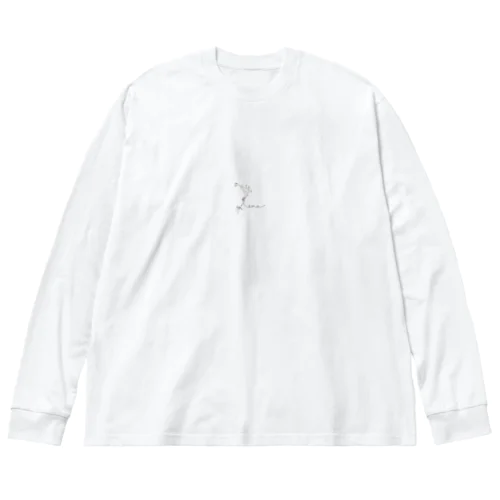 かすみ草 logo ビッグシルエットロングスリーブTシャツ