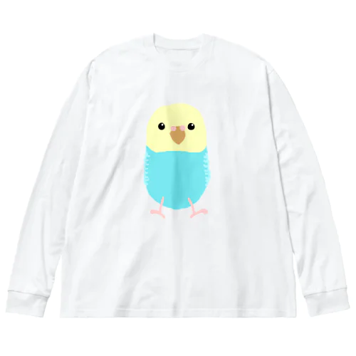 セキセイインコ ビッグシルエットロングスリーブTシャツ