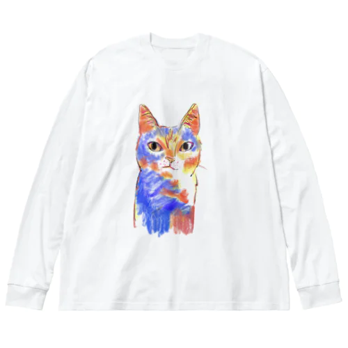 どら猫 루즈핏 롱 슬리브 티셔츠