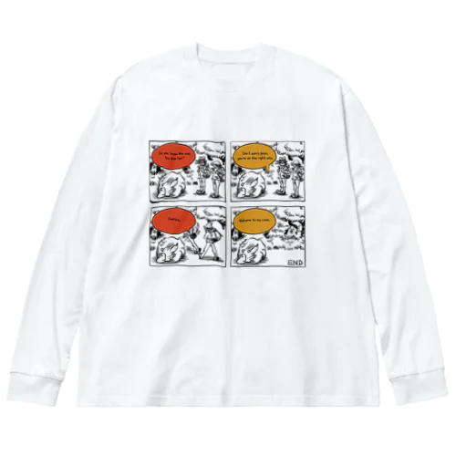 Comic Prints シリーズ [ Climbers&Bear ] ビッグシルエットロングスリーブTシャツ