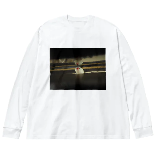 てのひら文鳥もんちゃん Big Long Sleeve T-Shirt