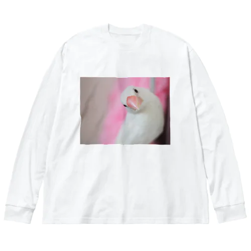 てのひら文鳥もんちゃん Big Long Sleeve T-Shirt