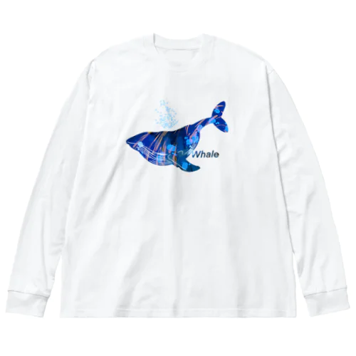 深海ホエール ビッグシルエットロングスリーブTシャツ