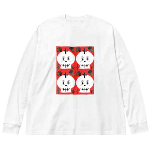 ガイコツくん ビッグシルエットロングスリーブTシャツ