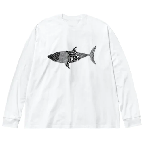 ホオジロザメ Big Long Sleeve T-Shirt