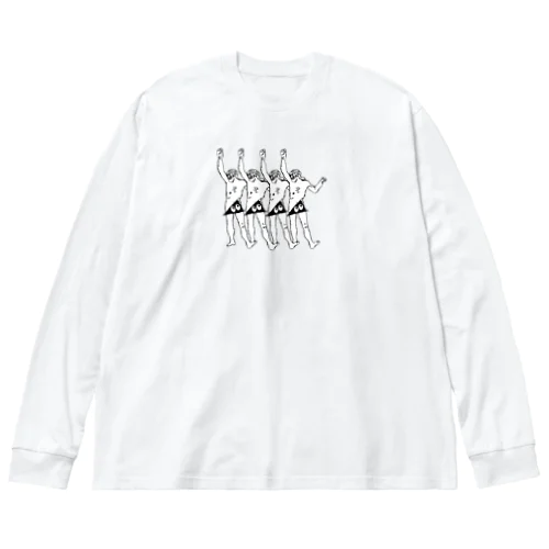 踊るキリスト+局部にはスリスリくん Big Long Sleeve T-Shirt