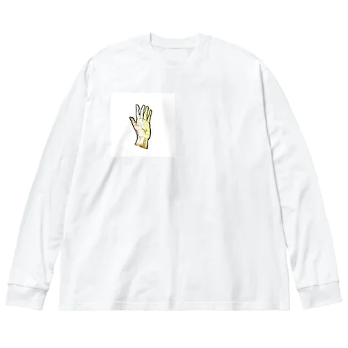 左利きアピール　左利きが好き　　 Big Long Sleeve T-Shirt