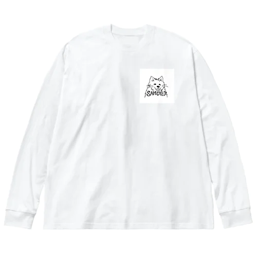 サモエド日和 ビッグシルエットロングスリーブTシャツ