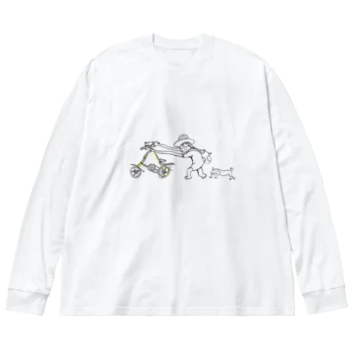 yunaちゃんと犬 Big Long Sleeve T-Shirt