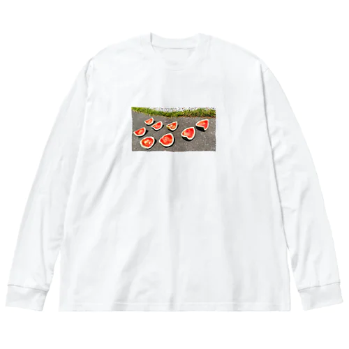 すいかの天日干し Big Long Sleeve T-Shirt