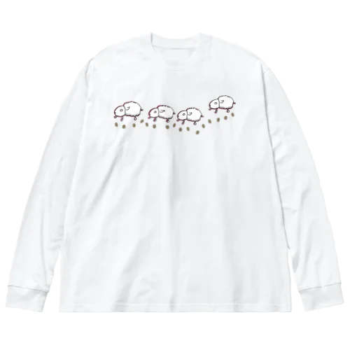 こひつじマーチ/こひつじcoffee ビッグシルエットロングスリーブTシャツ