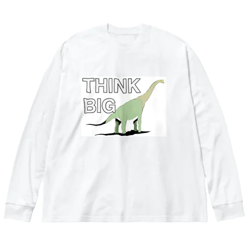 Brachiosaurus Think Big Big Long Sleeve T-Shirt