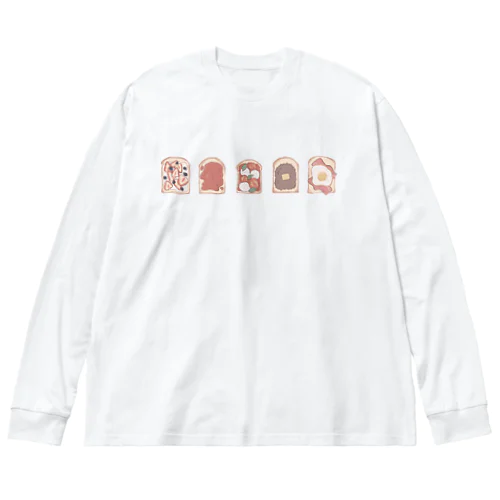 食パンだ。 ビッグシルエットロングスリーブTシャツ