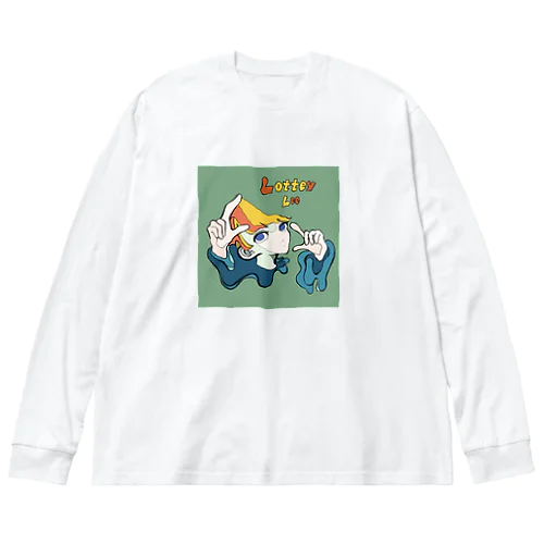 Melted Girl ビッグシルエットロングスリーブTシャツ