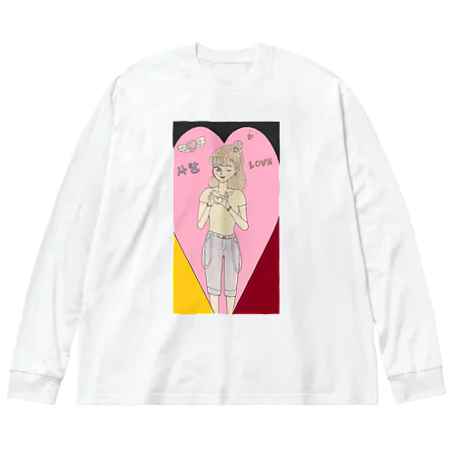 koria in love ビッグシルエットロングスリーブTシャツ