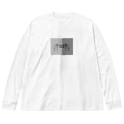 36.3 モノクロペキちゃん Big Long Sleeve T-Shirt