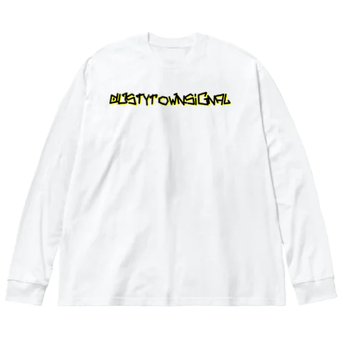 DustyTownSiggnals logo パーカー ビッグシルエットロングスリーブTシャツ