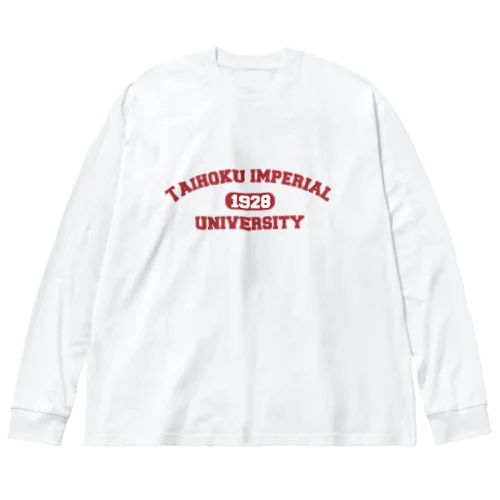 台北帝国大学グッズ/紅 Big Long Sleeve T-Shirt