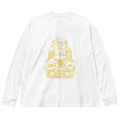 三面大黒天 Big Long Sleeve T-Shirt