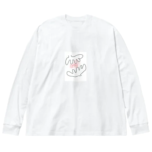 ❤️& 🤲（ハートと手） Big Long Sleeve T-Shirt