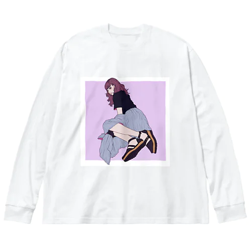 ロングスカートちゃん ビッグシルエットロングスリーブTシャツ