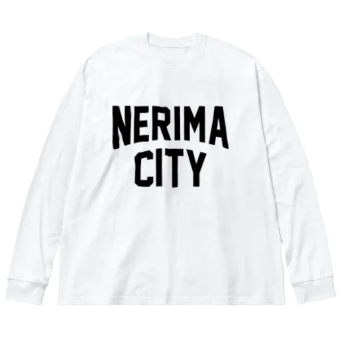 練馬区 NERIMA CITY ロゴブラック Big Long Sleeve T-Shirt