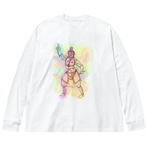 ノリノリな多聞天 Big Long Sleeve T-Shirt