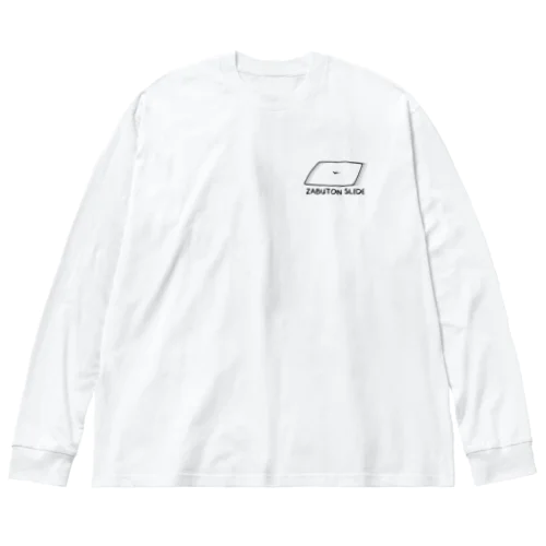 ZABUTON SLIDE(黒) Big Long Sleeve T-Shirt