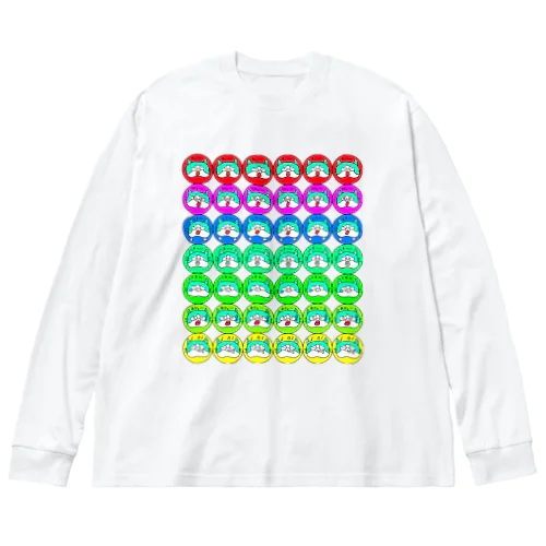 ど派手なねこのピンバッチで目が覚めました。ありがとう。 Big Long Sleeve T-Shirt