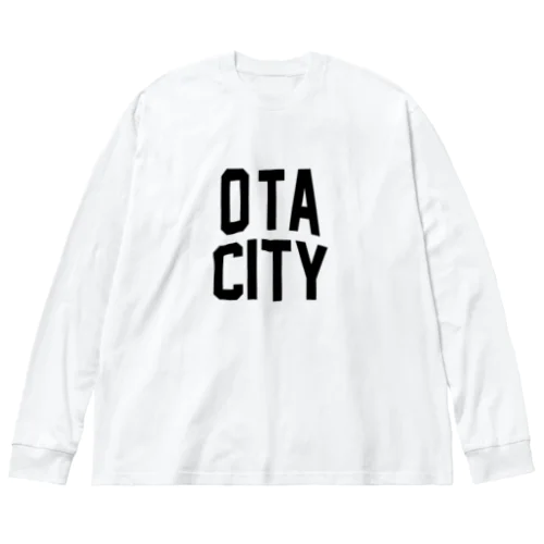 太田市 OTA CITY ロゴブラック Big Long Sleeve T-Shirt