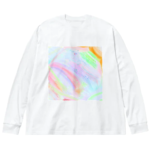 パステルカラーの春から夏へ Big Long Sleeve T-Shirt