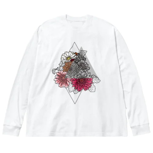 Flower myk ビッグシルエットロングスリーブTシャツ