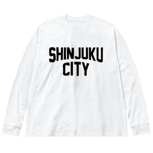 新宿区 SHINJUKU CITY ロゴブラック Big Long Sleeve T-Shirt