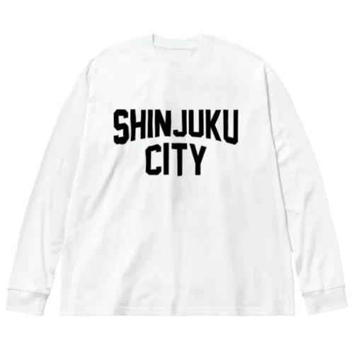 新宿区 SHINJUKU CITY ロゴブラック ビッグシルエットロングスリーブTシャツ