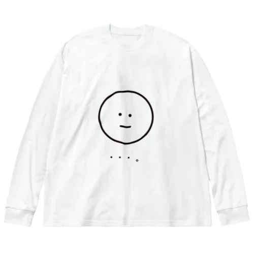 かお ビッグシルエットロングスリーブTシャツ