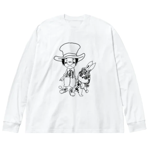 松鶴家天太&ガラクタうさぎ ビッグシルエットロングスリーブTシャツ