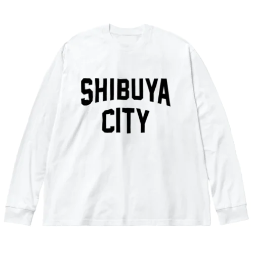 渋谷区 SHIBUYA WARD ロゴブラック Big Long Sleeve T-Shirt