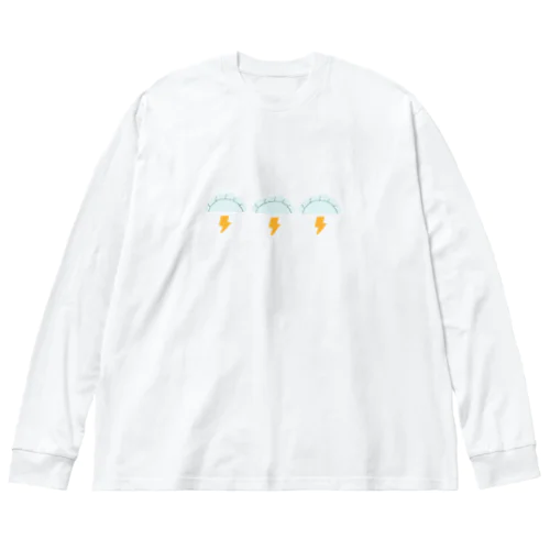 ドットな餃子のち雷 Big Long Sleeve T-Shirt