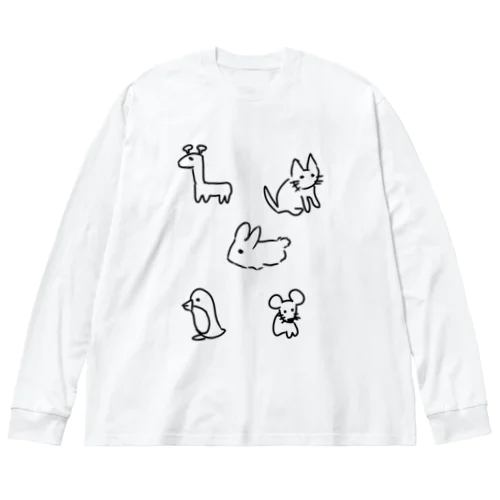 ゆるどうぶつたち Big Long Sleeve T-Shirt