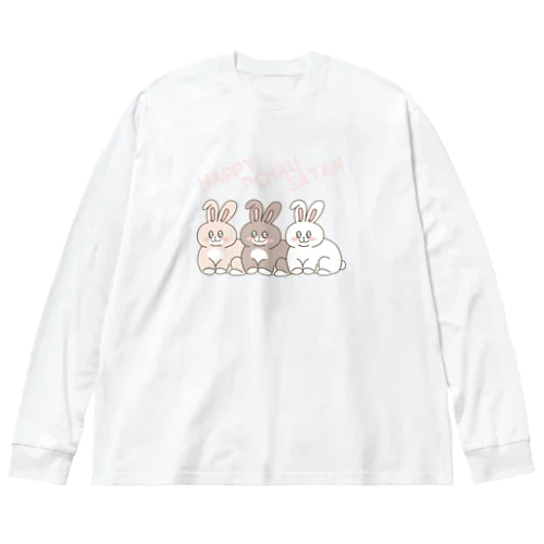 ぽっちゃりうさたん ビッグシルエットロングスリーブTシャツ