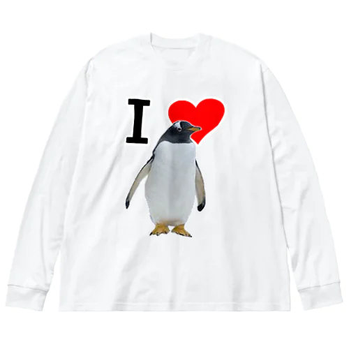 i love ペンギン ビッグシルエットロングスリーブTシャツ